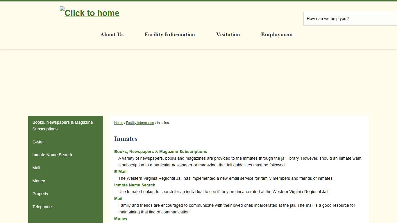 Inmates | Western Virginia Regional Jail, VA